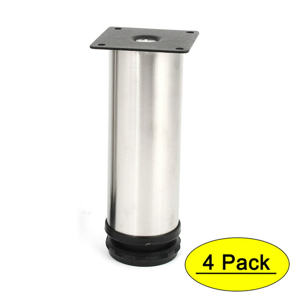 New 4x Adjustable Cabinet Legs Stainless Steel Kitchen Feet Rounds Stand Holders